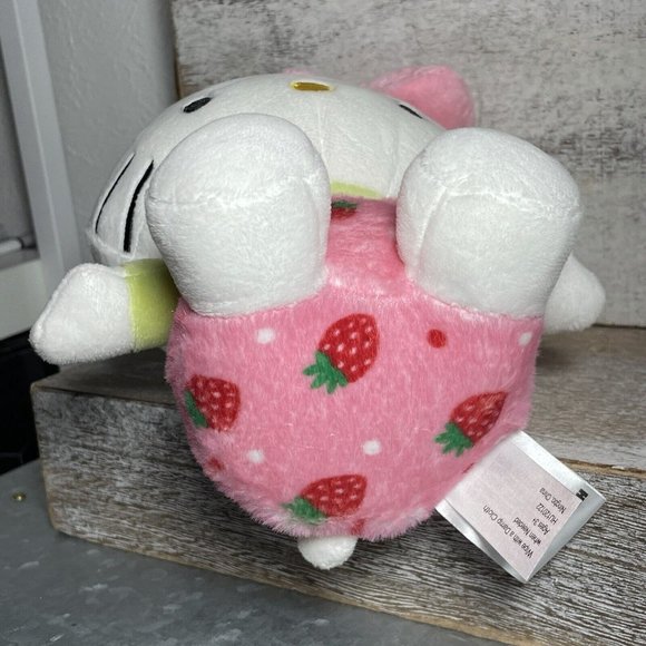 2023 Sanrio Hello Kitty Easter Bunny Rabbit Ears Stuffed Plush Strawberry 11" - Picture 8 of 14